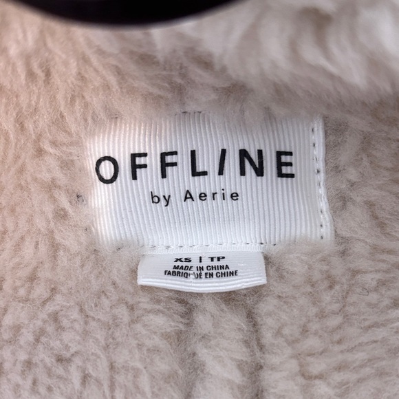 Aerie Dark Brown Shearling Vest - Picture 6 of 10